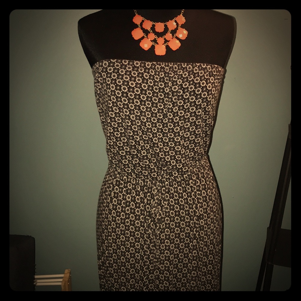 Cute long strapless maxi